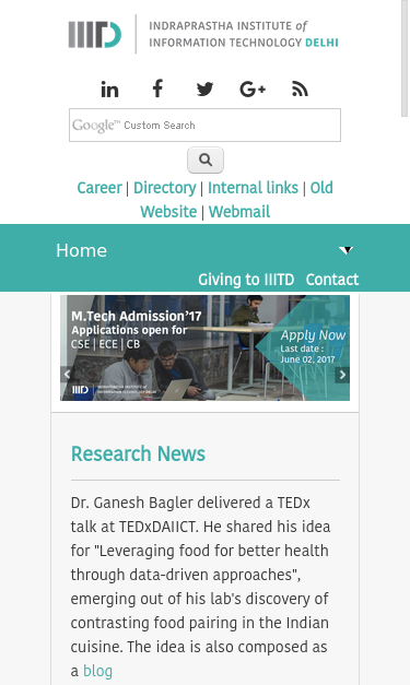 Mobile view