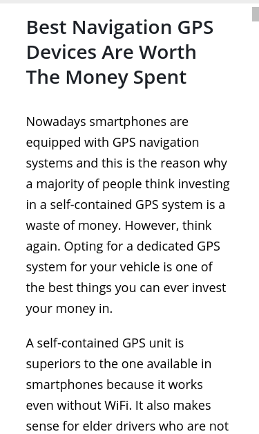 Mobile view