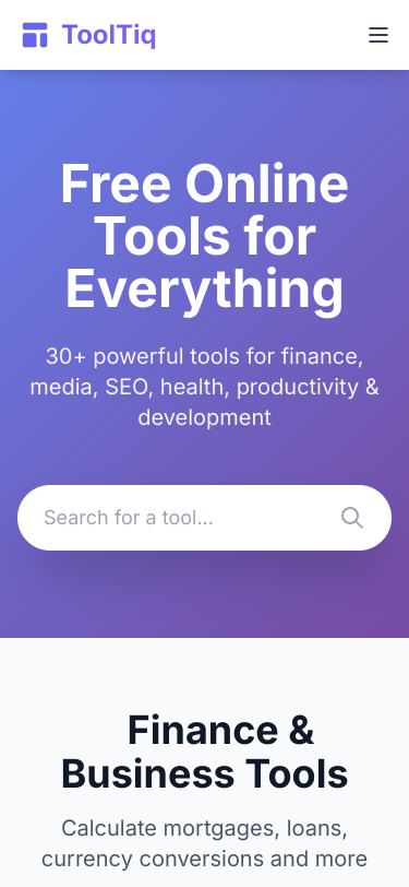 Mobile view