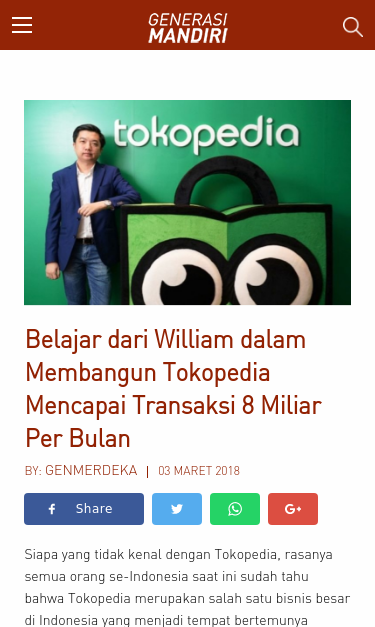 Mobile view