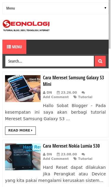 Mobile view