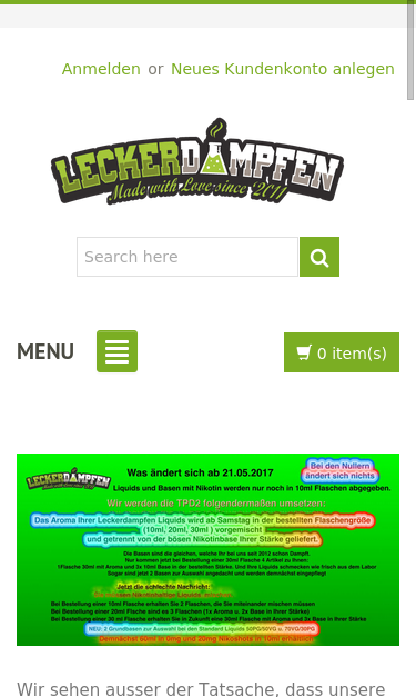 Mobile view
