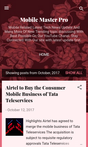 Mobile view