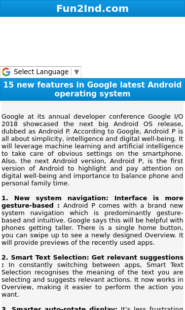 Mobile view
