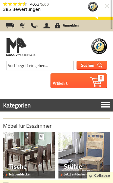 Mobile view