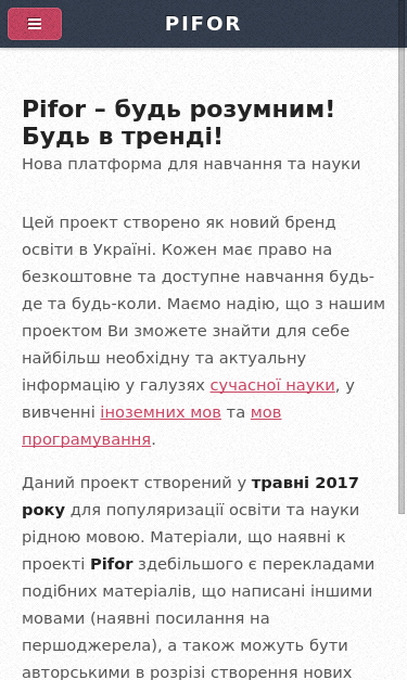 Mobile view