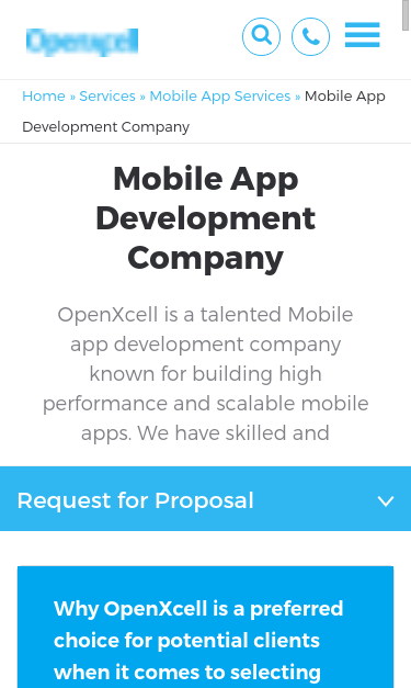 Mobile view