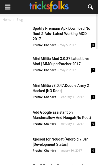 Mobile view