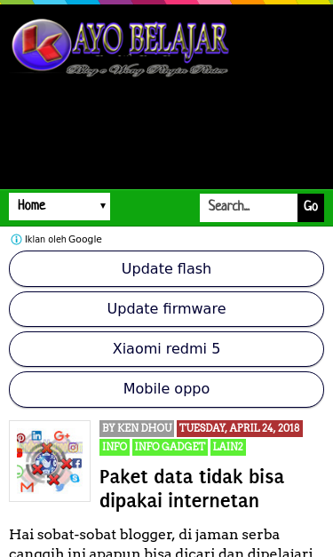 Mobile view