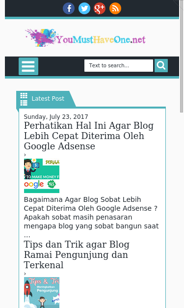 Mobile view
