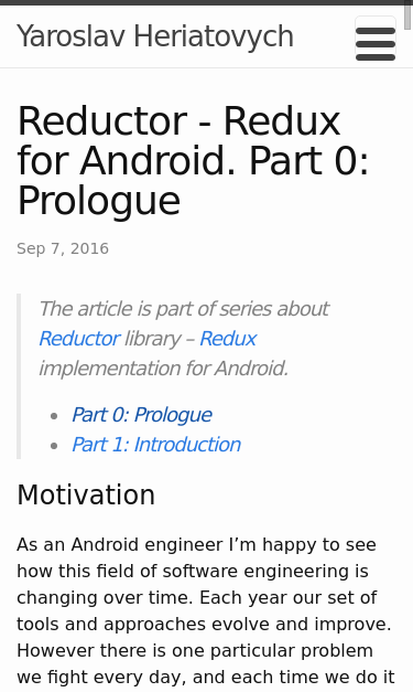 Mobile view