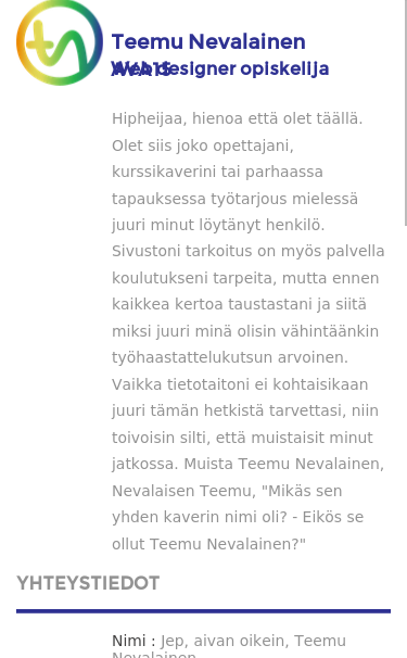 Mobile view