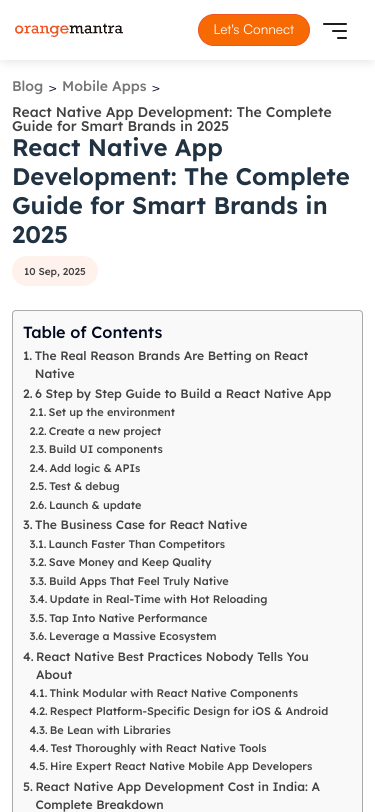 Mobile view