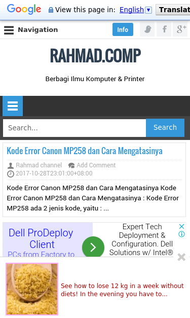 Mobile view