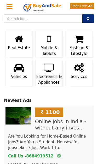 Mobile view