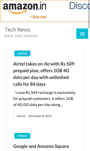Mobile view
