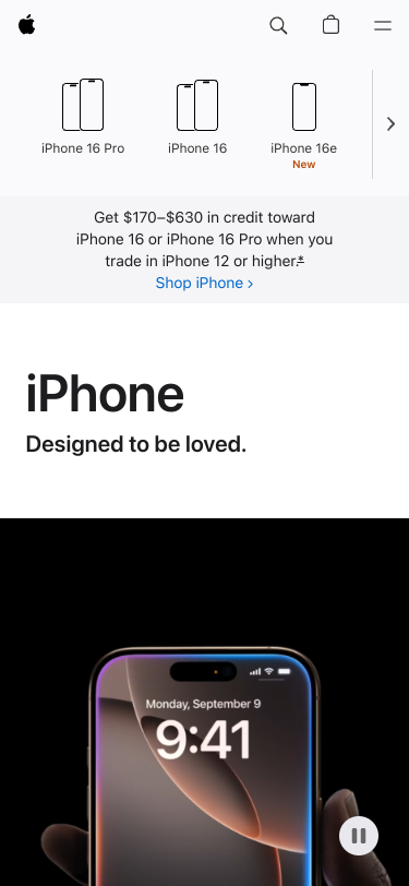 Mobile view