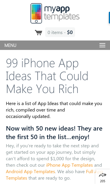 Mobile view
