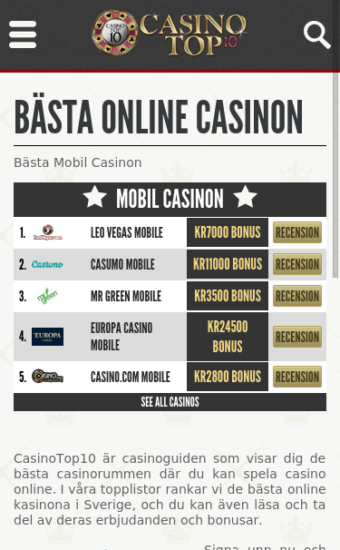 Mobile view