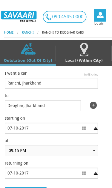 Mobile view