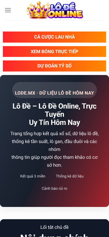Mobile view