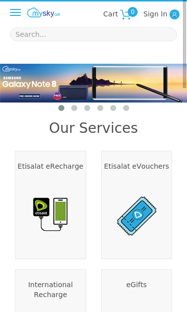 Mobile view