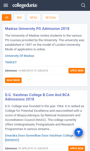 Mobile view
