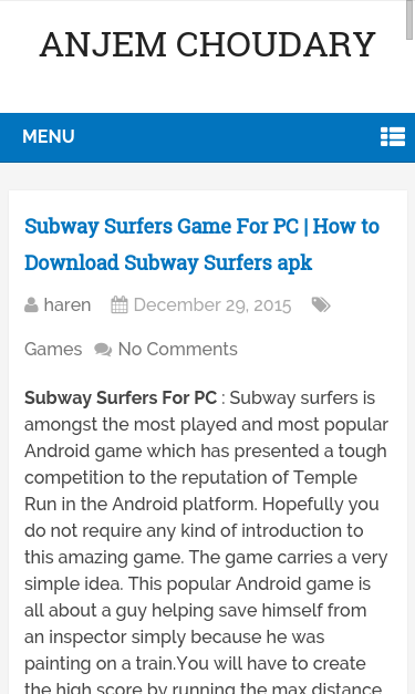 Mobile view