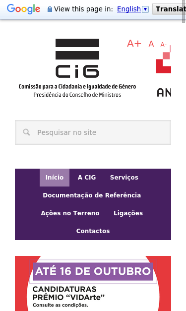 Mobile view