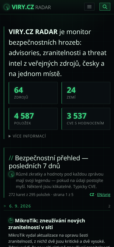 Mobile view
