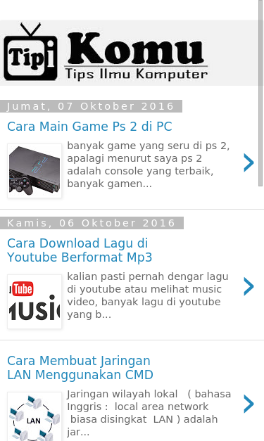 Mobile view