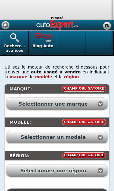 Mobile view