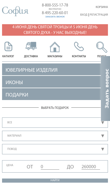 Mobile view