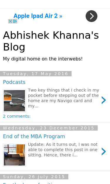 Mobile view