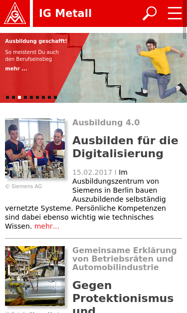 Mobile view