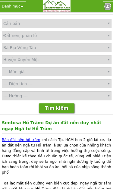 Mobile view