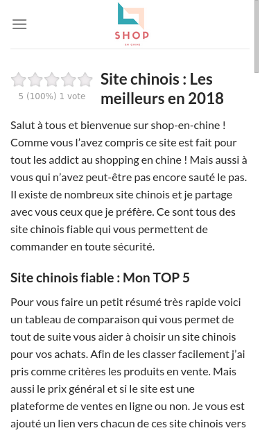 Mobile view
