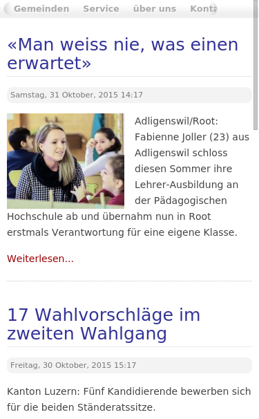 Mobile view
