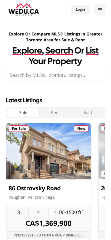 Mobile view