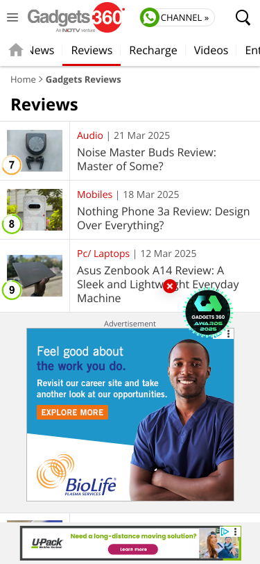 Mobile view