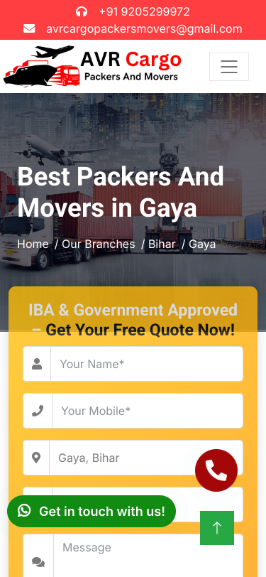 Mobile view