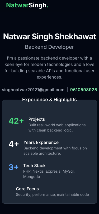 Mobile view
