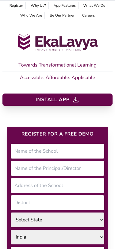 Mobile view