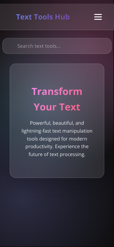 Mobile view