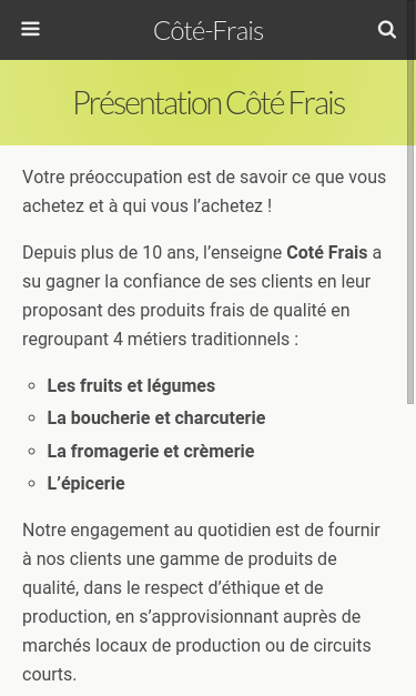 Mobile view