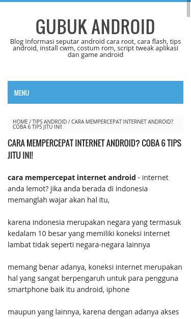 Mobile view