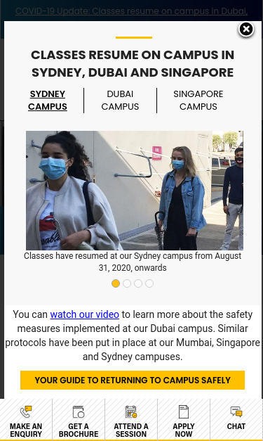 Mobile view
