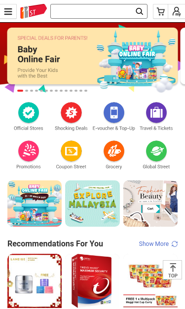Mobile view