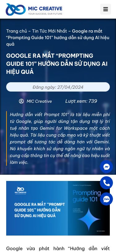 Mobile view