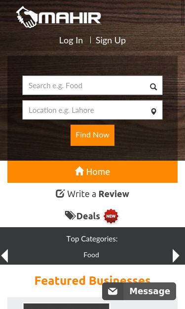 Mobile view